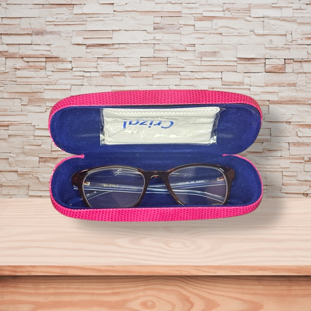 Lilly Pulitzer Sydney Reading Glasses w/Pink Case (Prescription Lens Ready)